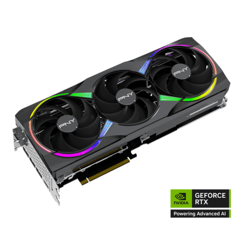 1 PNY RTX 5080 ARGB OC EPIC X Triple Fan Logo ra