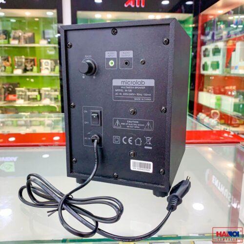 ảnh chụp cổng kết nối trên Loa Microlab M108