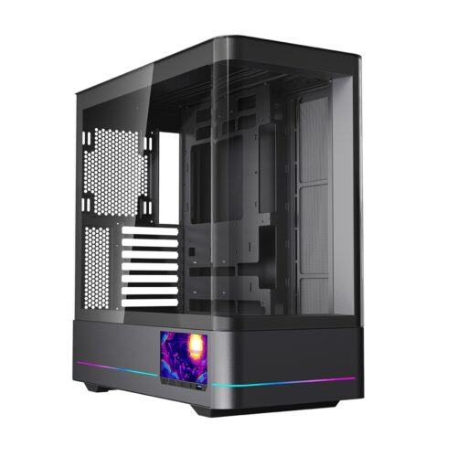 Vỏ Case JUNGLE LEOPARD AC-02 Black (Kính cong/ Màu đen/ Không fan/ Có màn hình LCD)