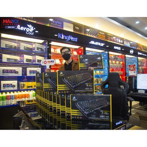 Bàn phím cơ Corsair K63 Cherry MX Red (USB/Red Led) (CH-9115020-NA)