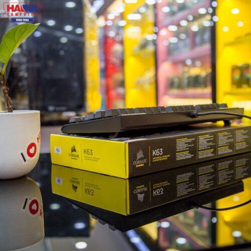 Bàn phím cơ Corsair K63 Cherry MX Red (USB/Red Led) (CH-9115020-NA)