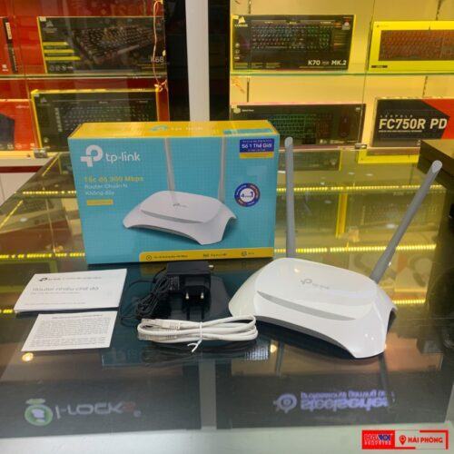 ảnh chụp Bộ phát wifi TP-Link TL-WR840N Wireless N300Mbps cùng phụ kiện đi kèm