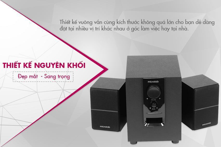 Loa Bluetooth Microlab 2.1 M106 BT Đen