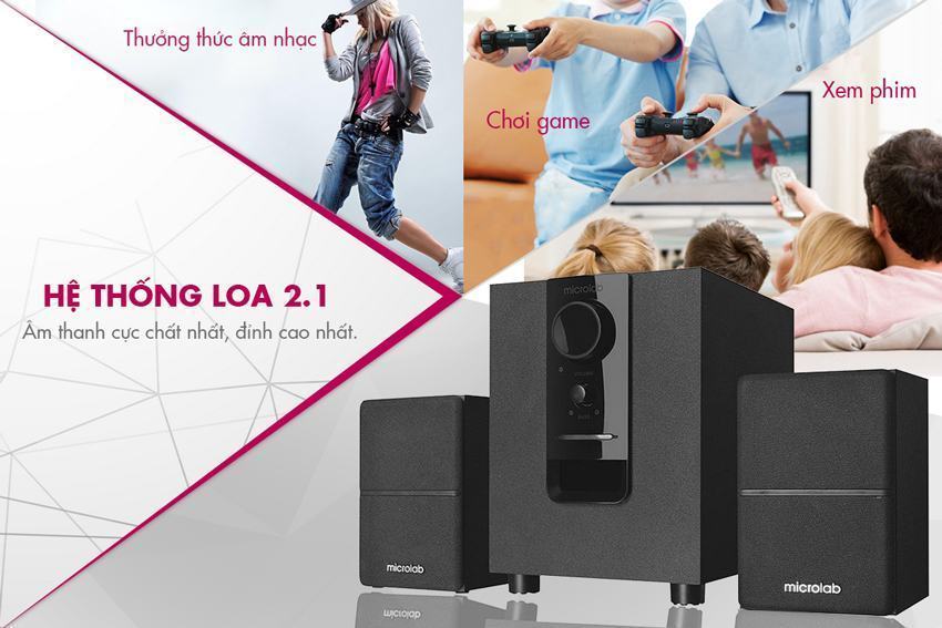 Loa Bluetooth Microlab 2.1 M106 BT Đen 1