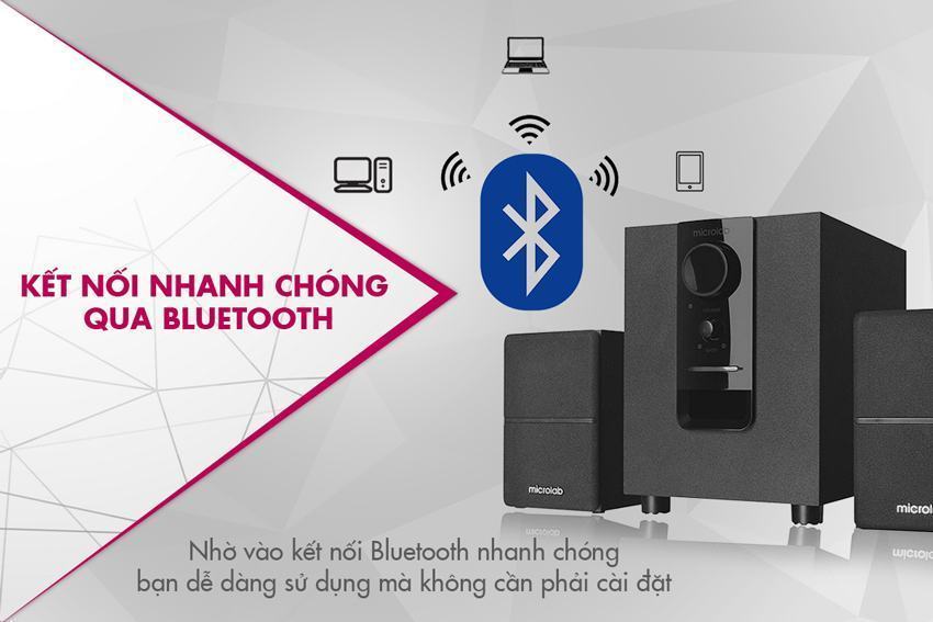 Loa Bluetooth Microlab 2.1 M106 BT Đen 2