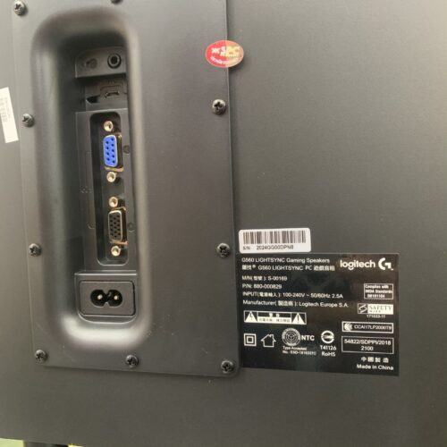 công kết nối của Loa Logitech G560 LIGHTSYNC RGB Gaming
