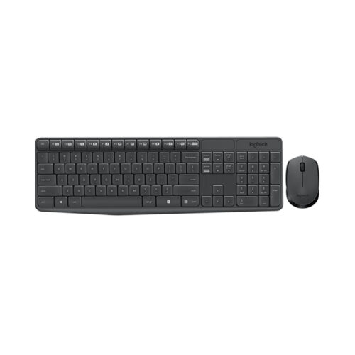 Bộ bàn phím chuột không dây Logitech MK235 Wireless (USB/đen)