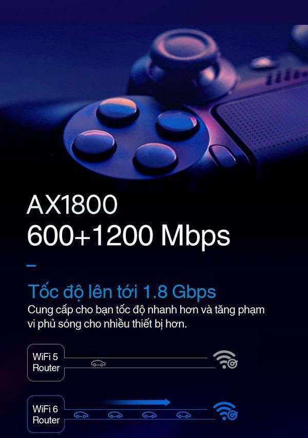 42880_e7350-ahbvh1 Bộ phát wifi 6 Linksys E7350-AH MAX-STREAM (AX1800Mbps/Wifi Mesh/35 User) ảnh 1