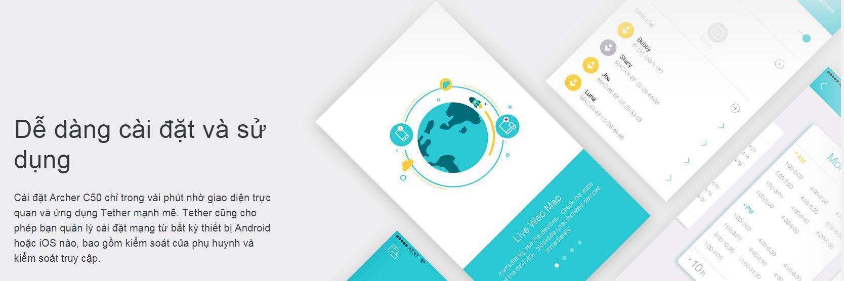 Bộ phát wifi TP-Link Archer C50 Wireless AC1200Mbps 3