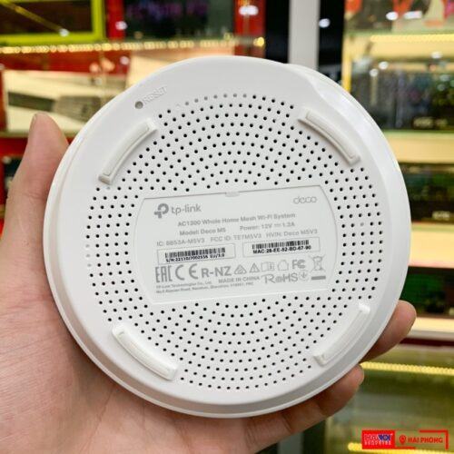 ảnh chụp mặt dưới Bộ phát wifi mesh TP-Link Deco M5 1Pack Wireless AC1300Mbps