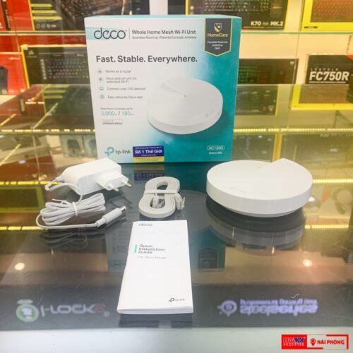 ảnh chụp Bộ phát wifi mesh TP-Link Deco M5 1Pack Wireless AC1300Mbps cùng phụ kiện đi kèm