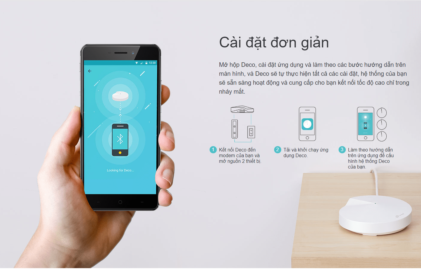 Bộ phát wifi mesh TP-Link Deco M5 3-Pack 5