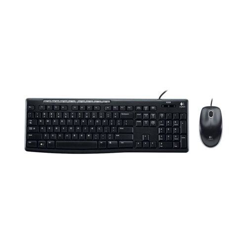 Bộ Bàn phím chuột Logitech MK200 (USB/đen)