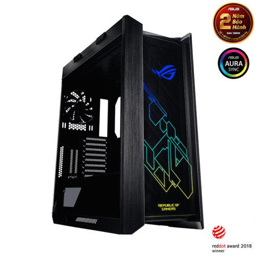Vỏ Case Asus ROG Strix Helios GX601 Tempered Glass Gaming   (Mid Tower/Màu Đen/Led RGB)
