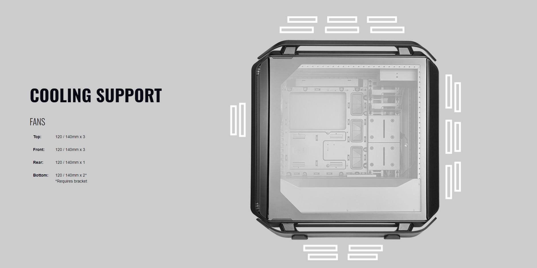 Case Cooler Master Cosmos C700P Black Edition (Mid Tower/Màu Đen) giới thiệu 12