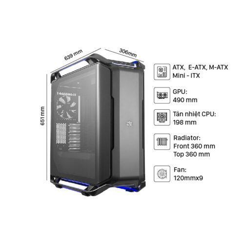 Cooler Master Cosmos C700P Black Edition (Mid Tower/Màu Đen)