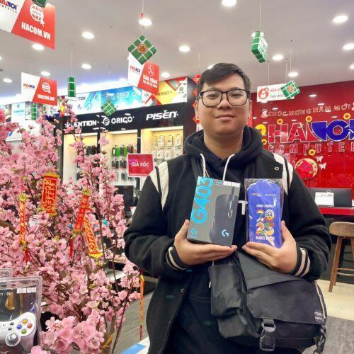 KHLMC Chuột chơi game Logitech G403 Hero (USB/RGB/Đen)