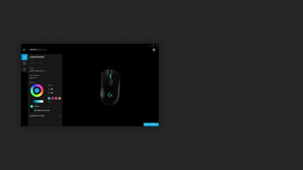 Logitech G703 Đèn LED RGB toàn dải quang phổ được lấy cảm hứng từ các trò chơi hành động