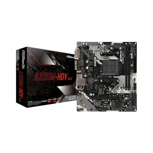Mainboard ASROCK A320M-HDV R4.0 (AMD A320M, Socket AM4,,m-ATX, 2 khe RAM DDR4)