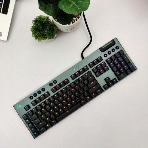 Bàn phím cơ Logitech G813 Lightsync RGB Mechanical Romer G Linear Gaming Keyboard Black
