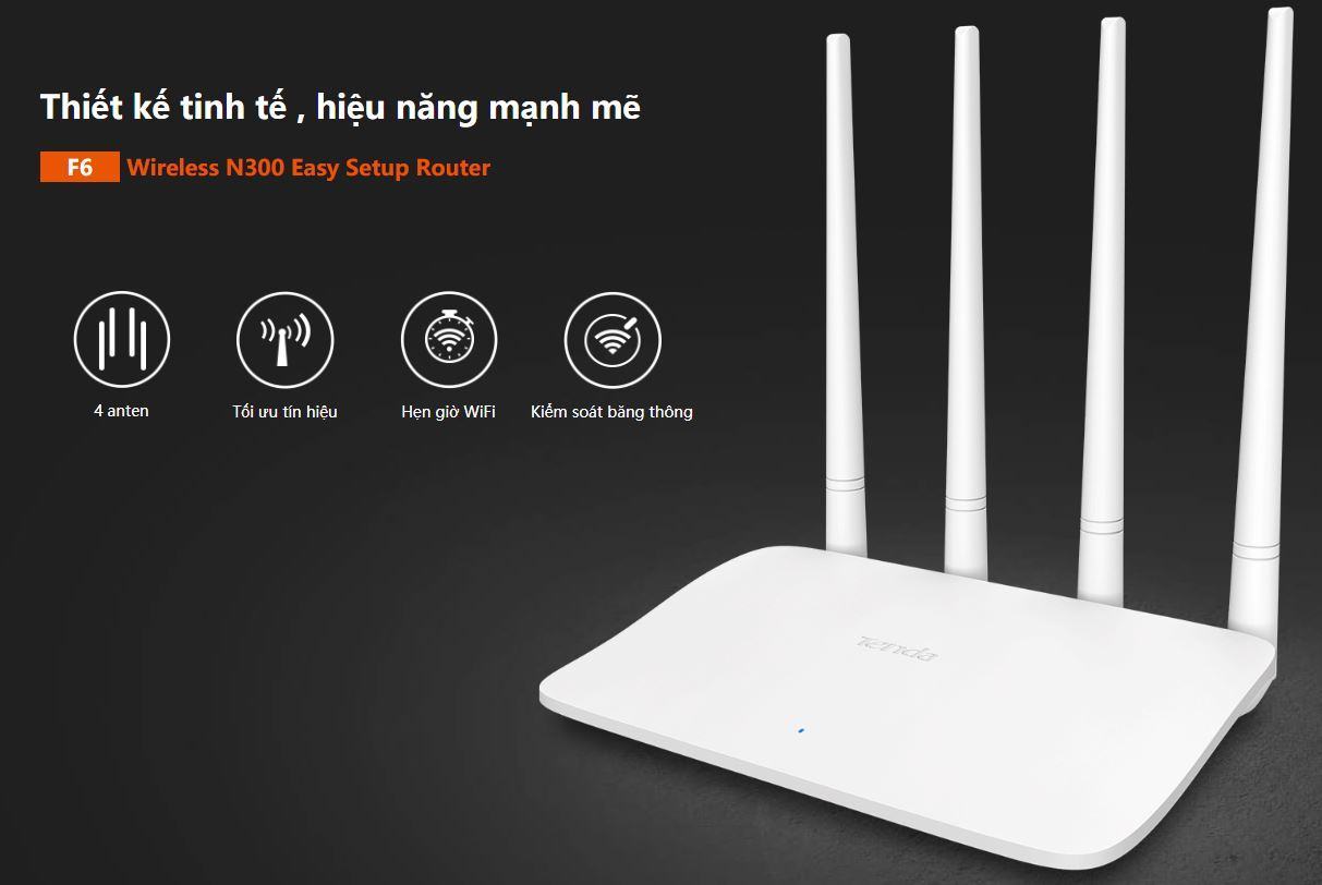 Bộ phát wifi Tenda F6 Wireless N300Mbps