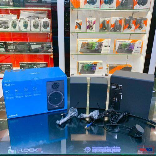 ảnh chụp mặt sau Loa Logitech Z333 cùng vỏ hộp