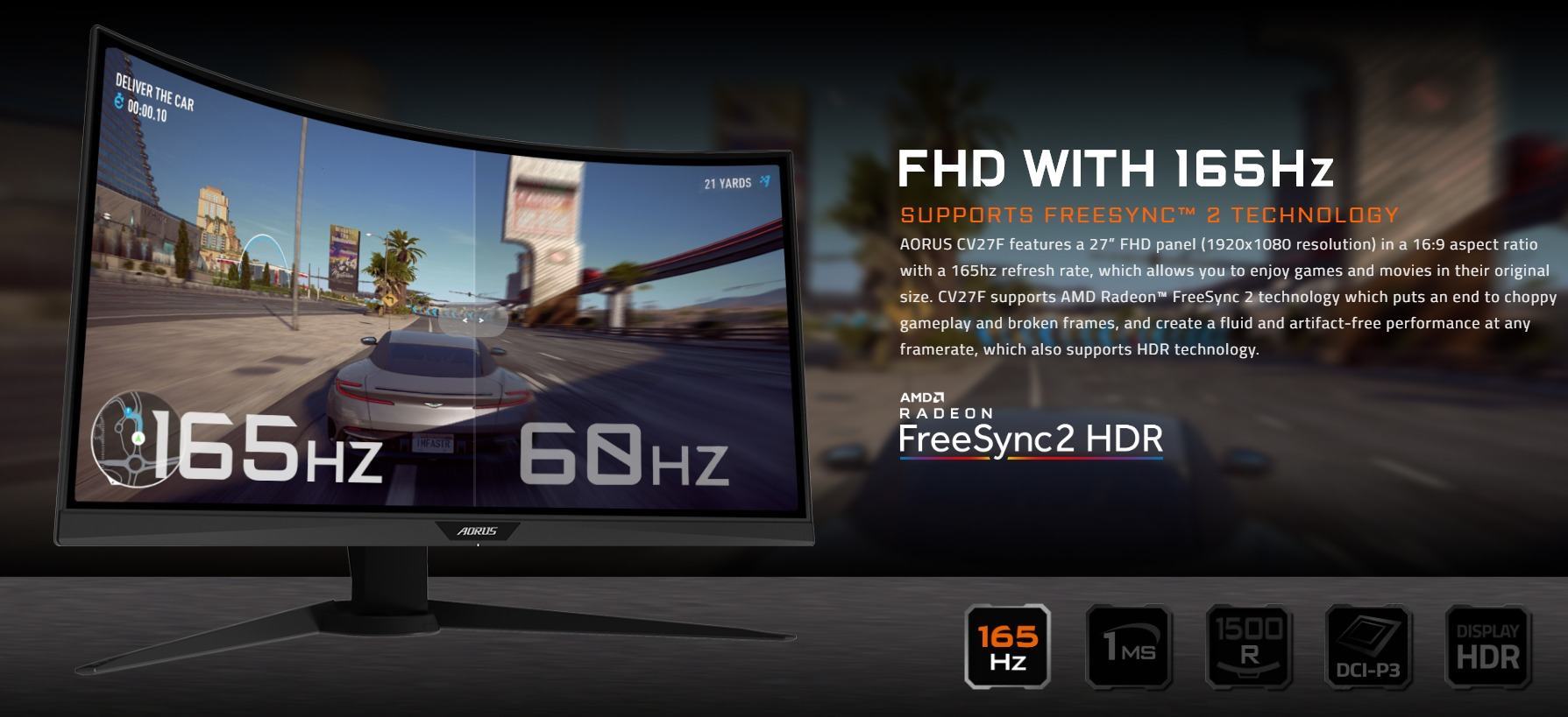 Màn hình Gigabyte Aorus CV27F-2