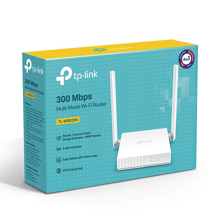 Bộ phát wifi TP-Link TL-WR820N Wireless N300Mbps 4