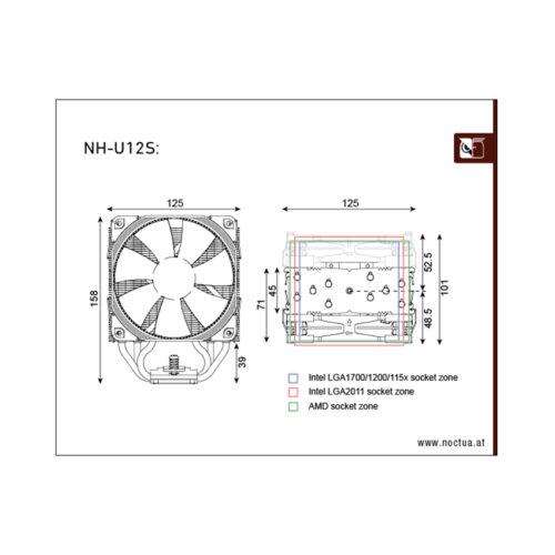 Tản nhiệt khí Noctua NH-U12S Chromax Black 15