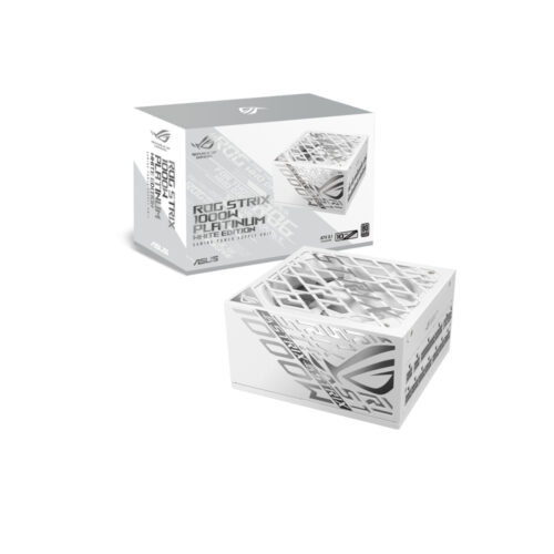 Nguồn máy tính ASUS ROG STRIX GAMING 1000P WHITE (1000W, ATX 3.1, PCIe 5.0, 80 Plus Plantinum, Full Modular, 10 năm bảo hành)