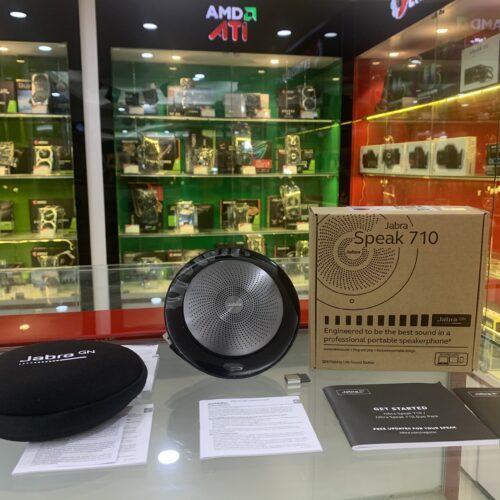 ảnh chụp Loa hội nghị không dây Bluetooth Jabra SPEAK 710 MS cùng phụ kiện