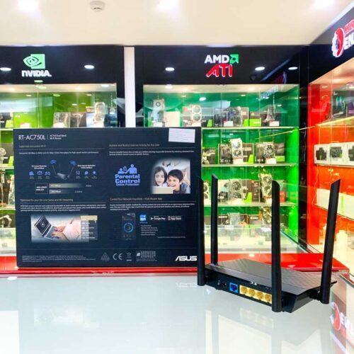 ảnh chụp mặt sau Router wifi ASUS RT-AC750L