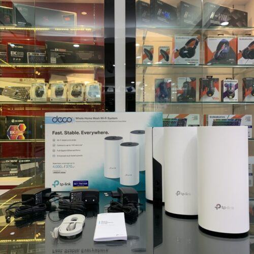 ảnh chụp Bộ phát wifi mesh TP-Link Deco M4 (3 Pack) cùng phụ kiện đi kèm