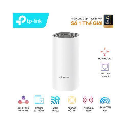 Bộ phát wifi mesh TP-Link Deco E4 (1 Pack) Wireless AC1200