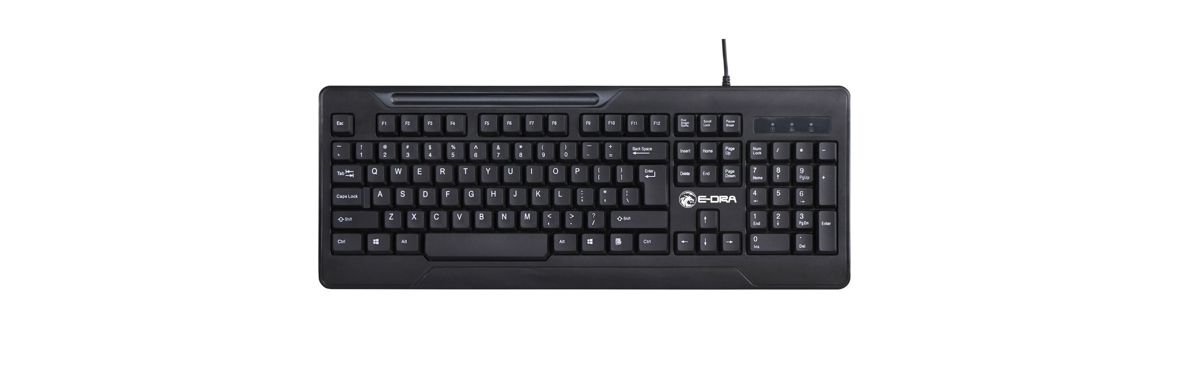 53096_thiet-ke-cua-ban-phim-e-dra-ek501-den Bàn phím E-Dra EK501 Đen có thiết kế tiêu chuẩn