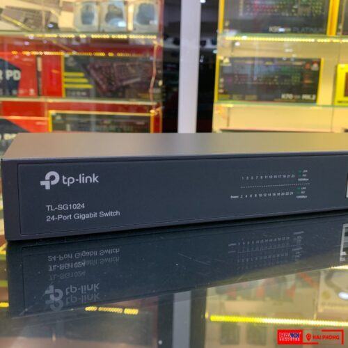 ảnh chụp logo Tplink trên Switch TP-Link TL-SG1024