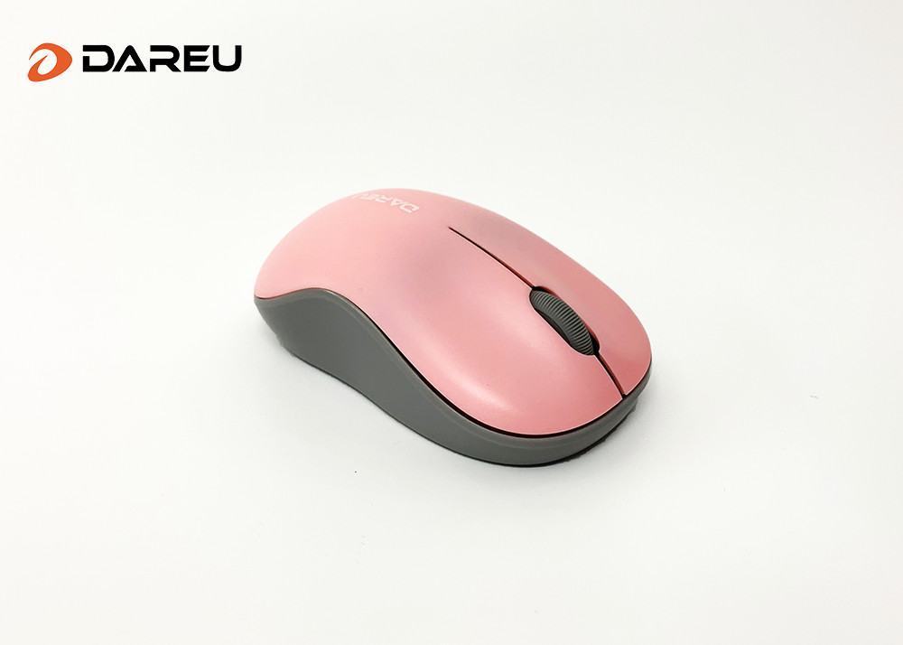 Chuột không dây Dareu LM106G Pink có kết nối không dây ổn định