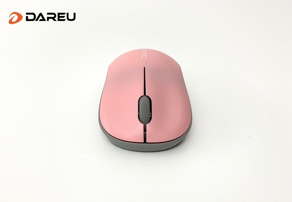Chuột không dây Dareu LM106G Pink có kết nối không dây ổn định