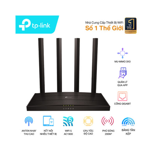 Bộ phát wifi TP-Link Archer C80 Wireless AC1900Mbps