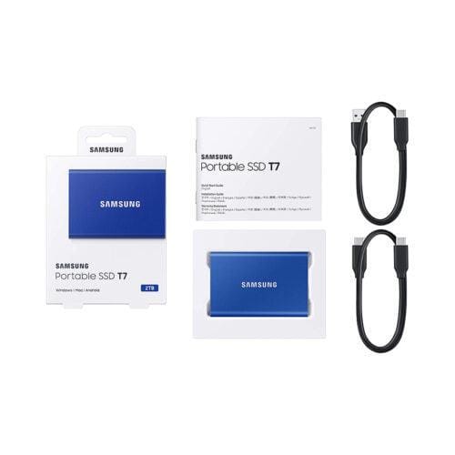 Ổ Cứng Di Động SSD Samsung T7 Portable 2TB 2.5 inch USB 3.2 Xanh