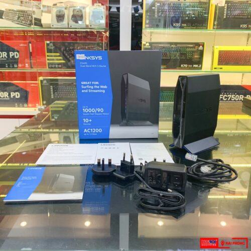ảnh chụp Bộ phát Wifi Linksys E5600 Dual-Band, EasyMesh, AC1200Mbps cùng phụ kiện đi kèm