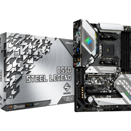 Mainboard ASROCK B550 STEEL LEGEND (AMD B550, Socket AM4, ATX, 4 khe RAM DDR4)