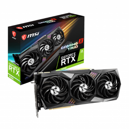 Card màn hình MSI RTX 3090 GAMING X TRIO 24G (24GB GDDR6X, 384-bit, HDMI +DP, 3x8-pin) Cũ Đẹp Fullbox