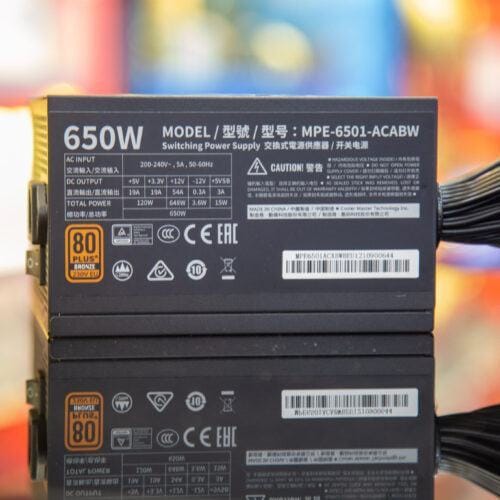 Nguồn máy tính Cooler Master MWE V2 230V 650 650W Plus Bronze (80 Plus Bronze/Màu Đen) 12