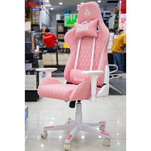 Ghế Gamer Warrior Raider Series White/Pink (WGC206)