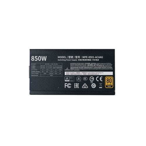 Nguồn máy tính Cooler Master MWE GOLD 850 - V2  850W ( 80 Plus Gold/Màu Đen/Full Modular) 03