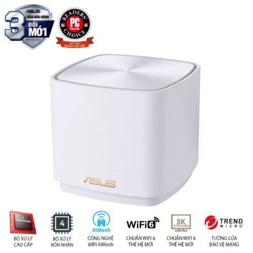 Bộ phát wifi ASUS XD4 (W-3-PK) Mesh wifi 6, Chuẩn AX1800
