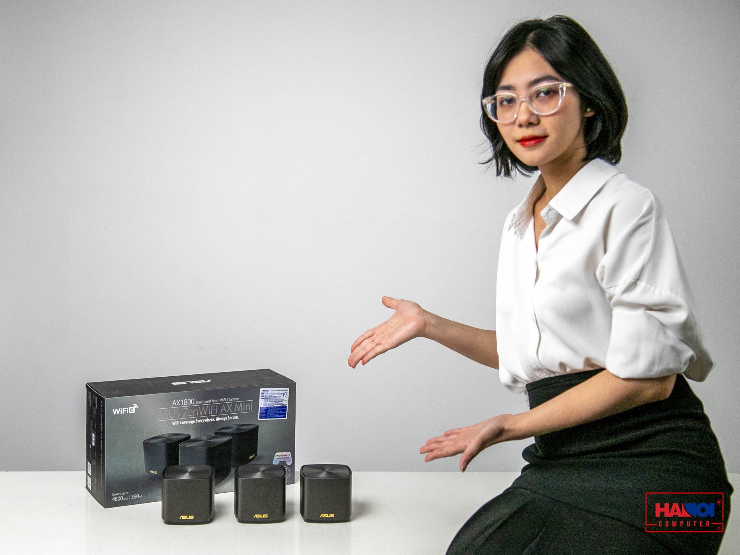 Bộ phát wifi ASUS XD4 (B-3-PK) Mesh wifi 6, Chuẩn AX1800 6