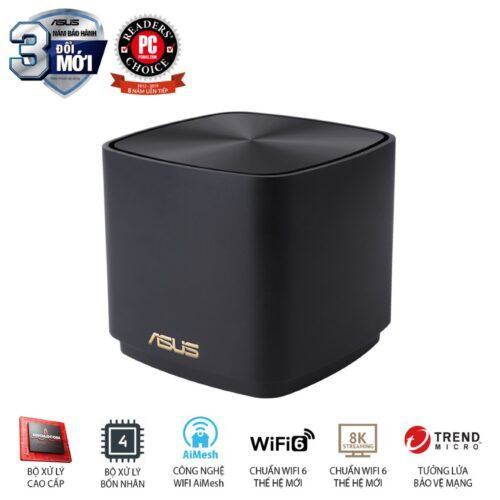 mặt nghiêng Bộ phát wifi ASUS XD4 (B-3-PK) Mesh wifi 6, Chuẩn AX1800