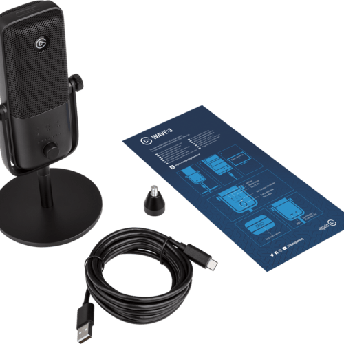 Microphone Elgato Wave 3 cùng phụ kiện